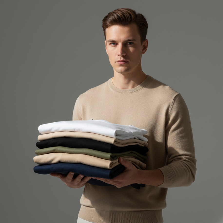 ropa básica de alta calidad lista para personalizar