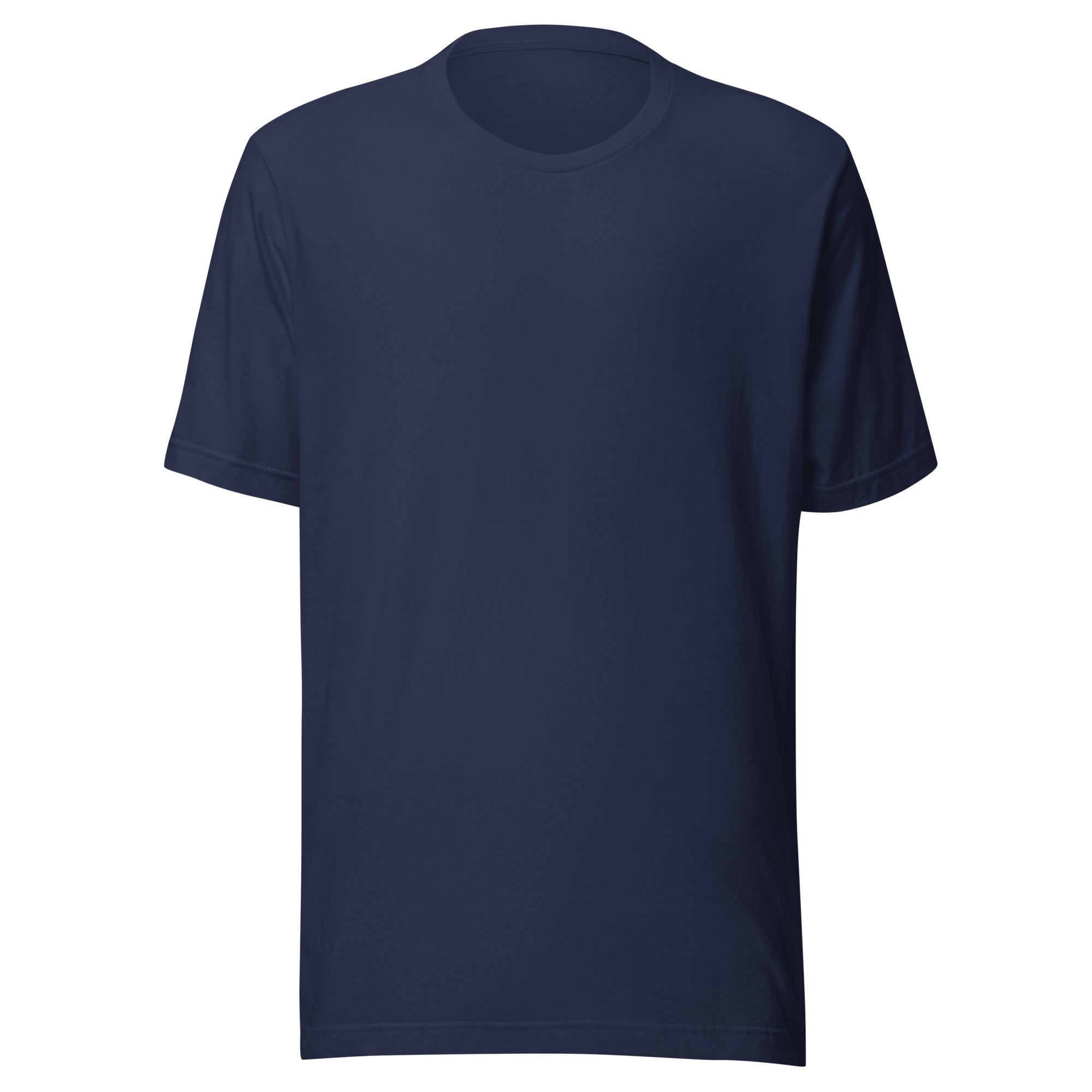 playera azul básica de algodón premium