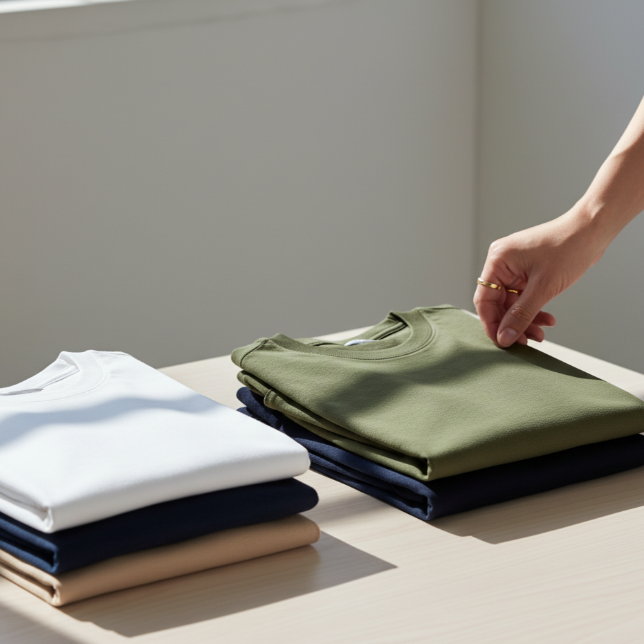 ropa básica de alta calidad lista para personalizar