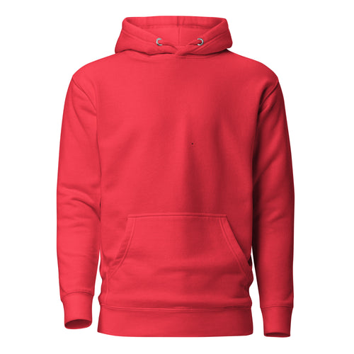 Unisex Premium Red Hoodie — front view
