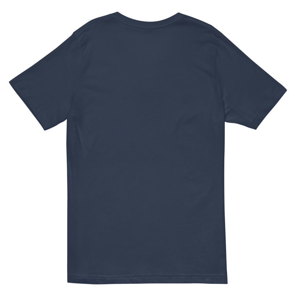 Playera Cuello V Premium Azul Marino Guatemala - vista posterior