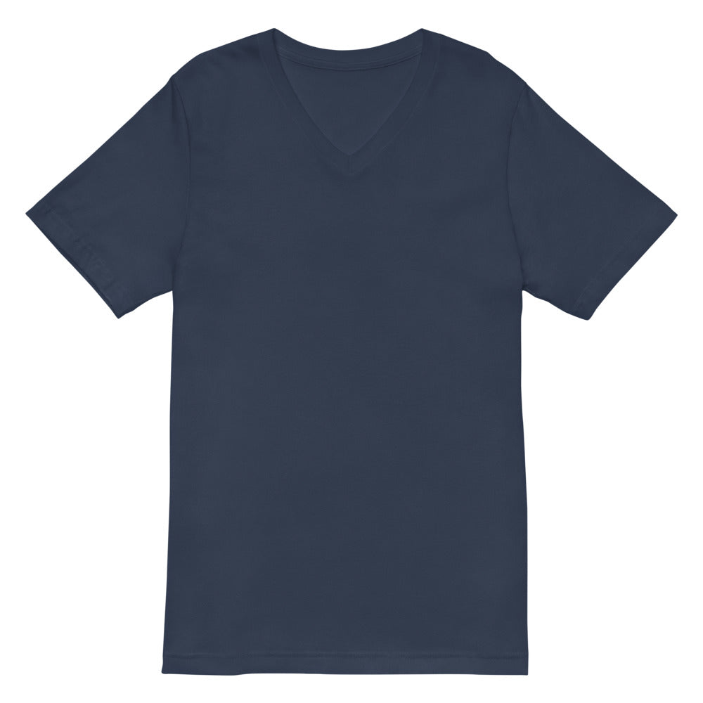 Playera Cuello V Premium Azul Marino Guatemala - vista frontal