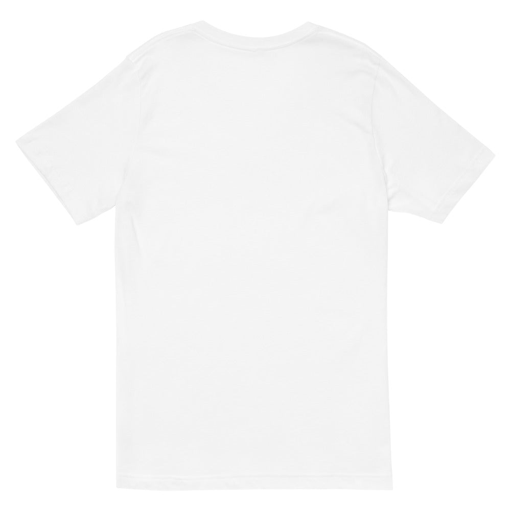 Playera Cuello V Premium Blanca Guatemala - vista posterior