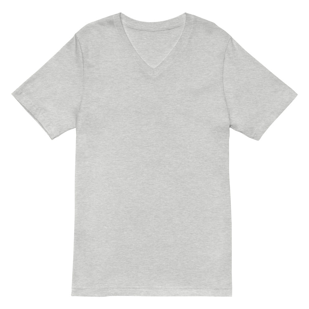 Playera Cuello V Premium Gris Jaspeado Guatemala - vista frontal
