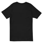 Playera Cuello V Premium Negra Guatemala - vista posterior