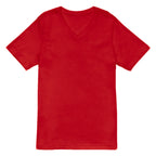 Playera Cuello V Premium Roja Guatemala - vista frontal