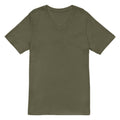 Playera Cuello V Premium Verde Militar Guatemala - vista frontal