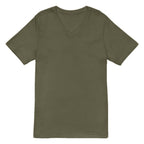 Playera Cuello V Premium Verde Militar Guatemala - vista frontal