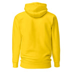 Hoodie Unisex Premium Amarillo — vista de espalda