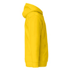 Hoodie Unisex Premium Amarillo — vista lateral derecha