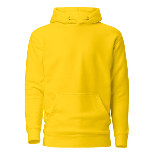 Hoodie Unisex Premium Amarillo — vista frontal