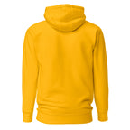 Hoodie Unisex Premium Amarillo Oro — vista de espalda