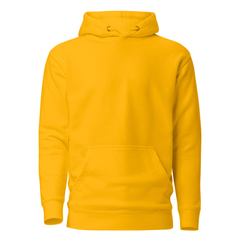 Hoodie Unisex Premium Amarillo Oro — vista frontal