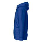 Hoodie Unisex Premium Azul Pavo — vista lateral izquierda