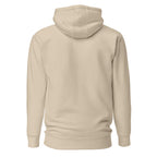 Hoodie Unisex Premium Beige Original — vista de espalda