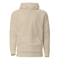 Hoodie Unisex Premium Beige Original — vista frontal