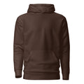 Hoodie Unisex Premium Café — vista frontal