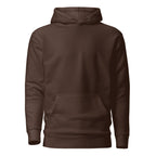 Hoodie Unisex Premium Café — vista frontal