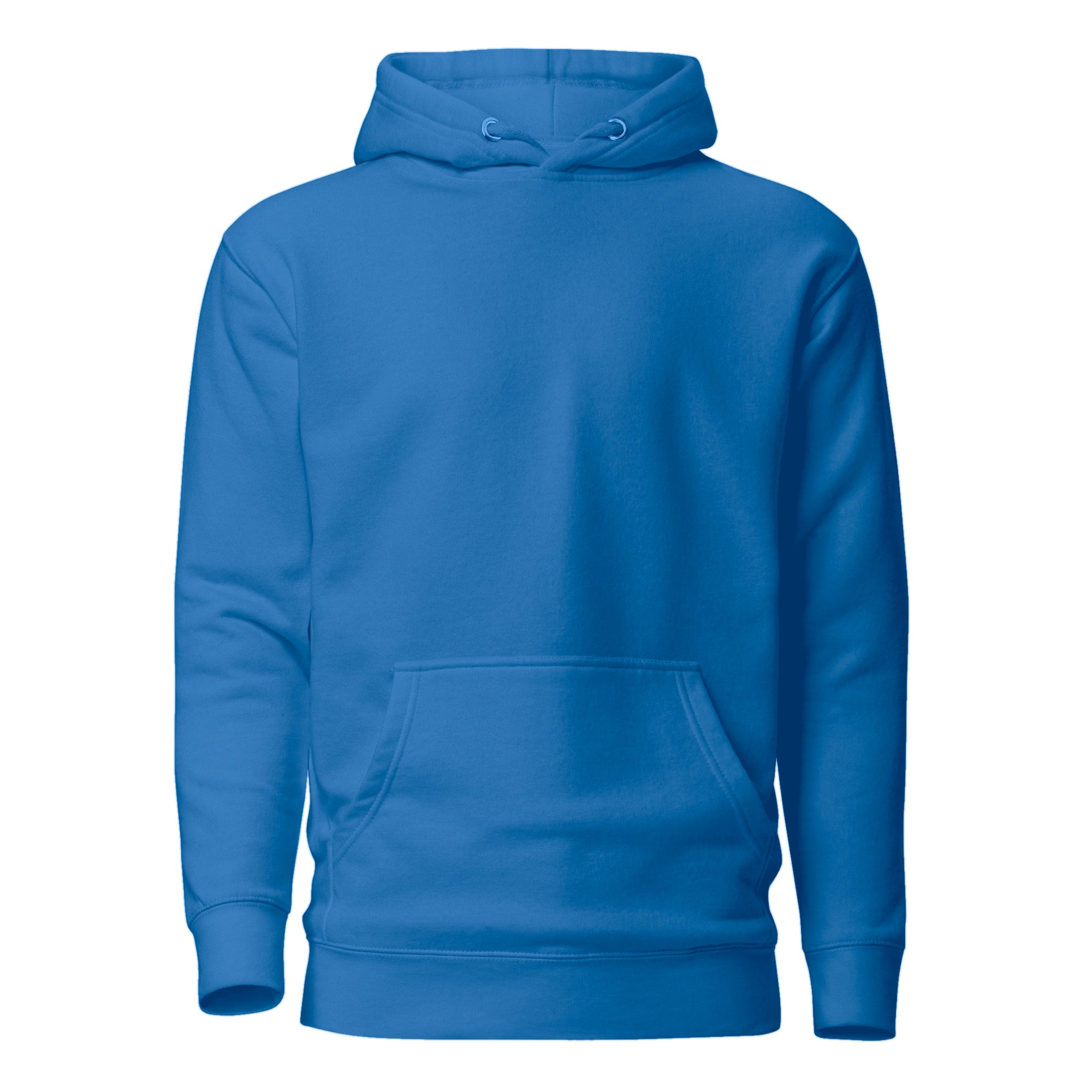 Hoodie Unisex Premium Celeste Oscuro — vista frontal