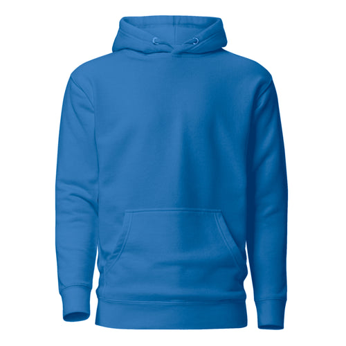 Hoodie Unisex Premium Celeste Oscuro — vista frontal