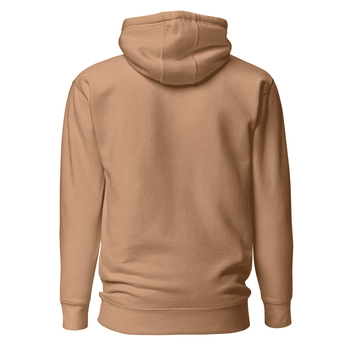 Hoodie Unisex Premium Cocoa — vista de espalda