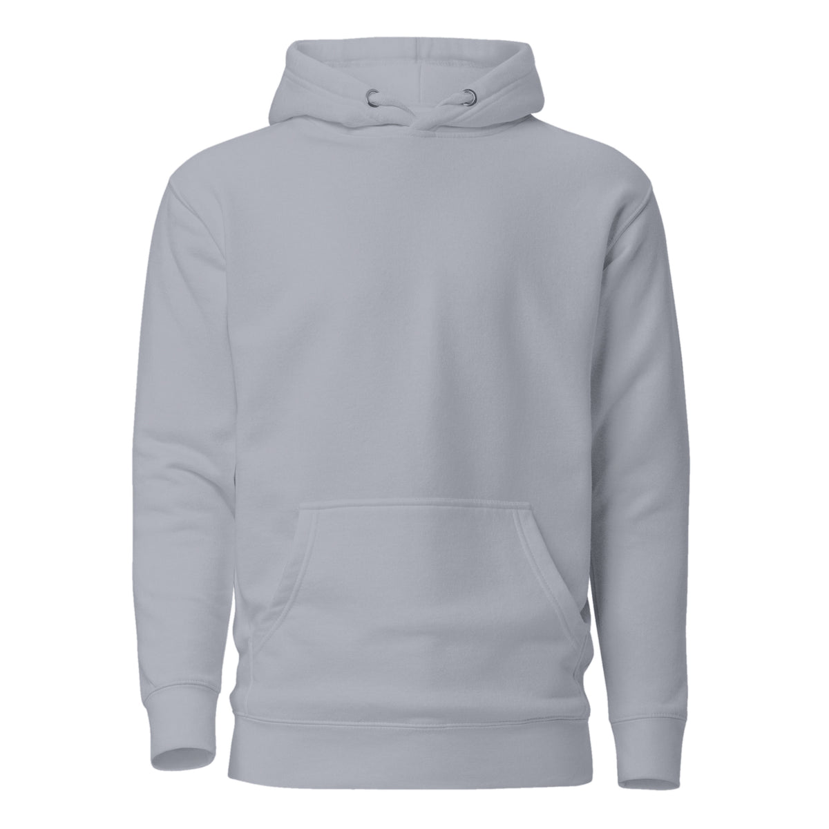 Hoodie Unisex Premium Gris — vista frontal