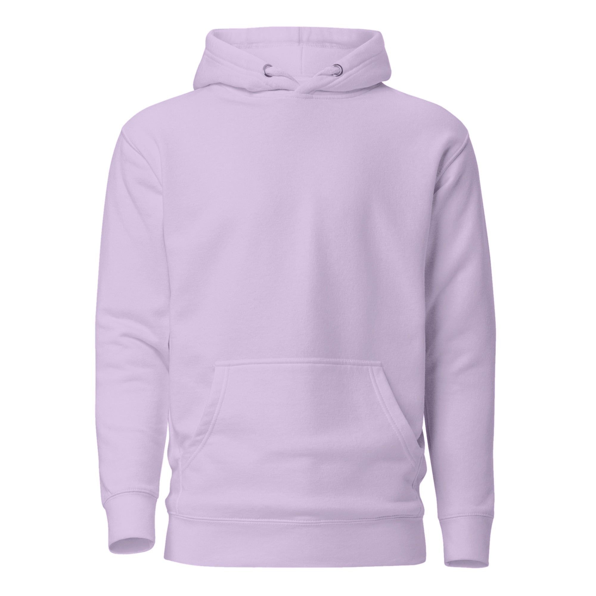 Hoodie Unisex Premium Lila — vista frontal