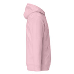 Hoodie Unisex Premium Rosado — vista lateral derecha