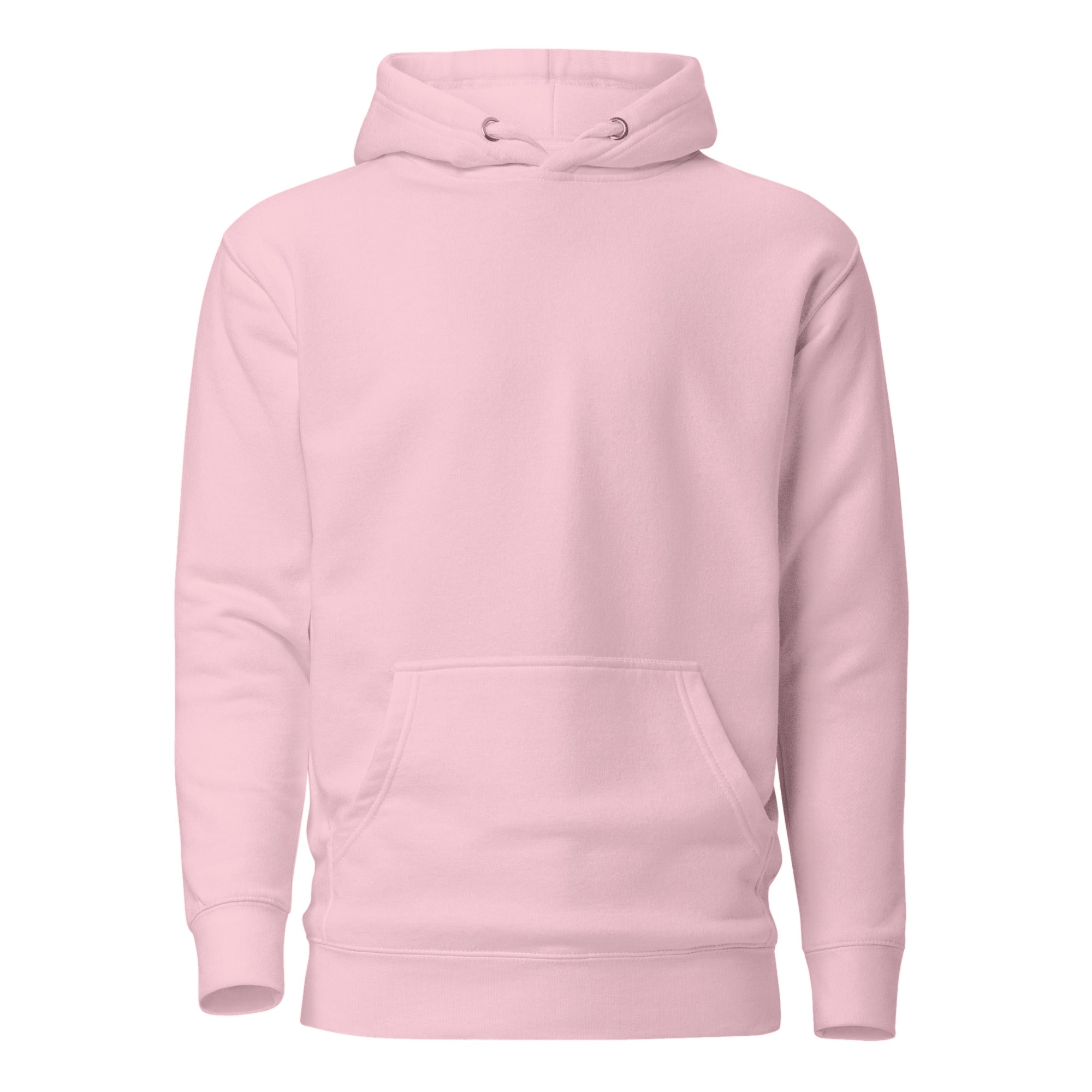 Hoodie Unisex Premium Rosado — vista frontal