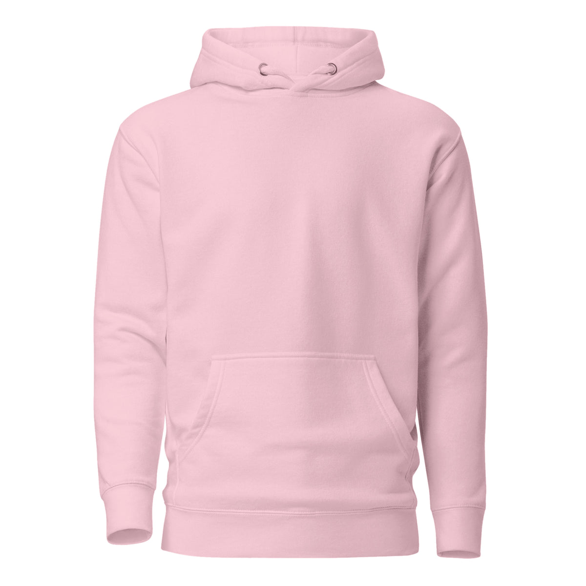 Hoodie Unisex Premium Rosado — vista frontal