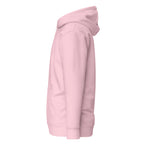 Hoodie Unisex Premium Rosado — vista lateral izquierda