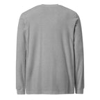 Playera Manga Larga Premium Gris Jaspeado Guatemala - vista posterior