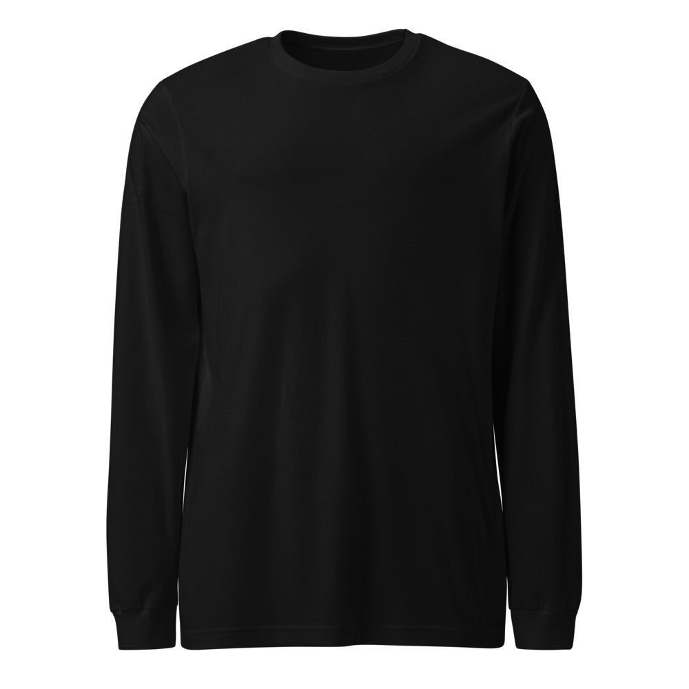 Playera Manga Larga Premium Negra Guatemala - vista frontal