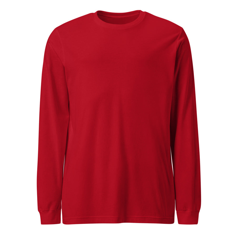 Playera Manga Larga Premium Roja Guatemala - vista frontal