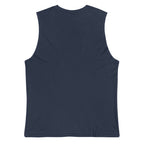 Playera Sin Mangas Premium Azul Marino Guatemala - vista posterior