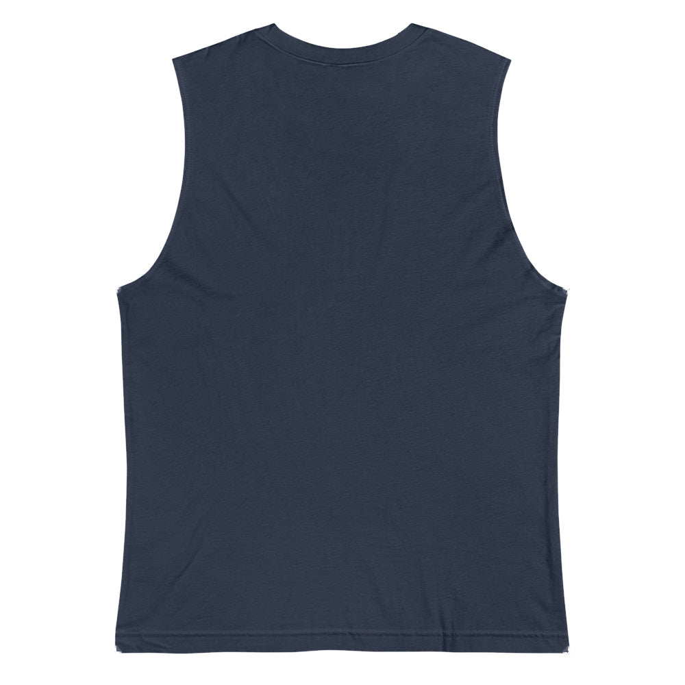 Playera Sin Mangas Premium Azul Marino Guatemala - vista posterior