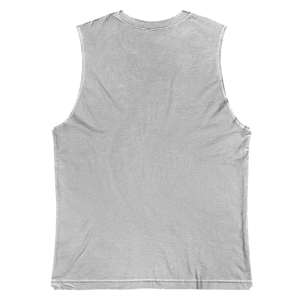 Playera Sin Mangas Premium Gris Jaspeado Guatemala - vista posterior
