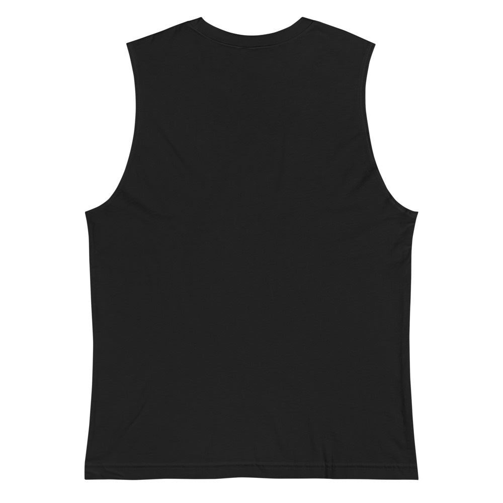 Playera Sin Mangas Premium Negra Guatemala - vista posterior
