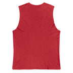 Playera Sin Mangas Premium Roja Guatemala - vista posterior