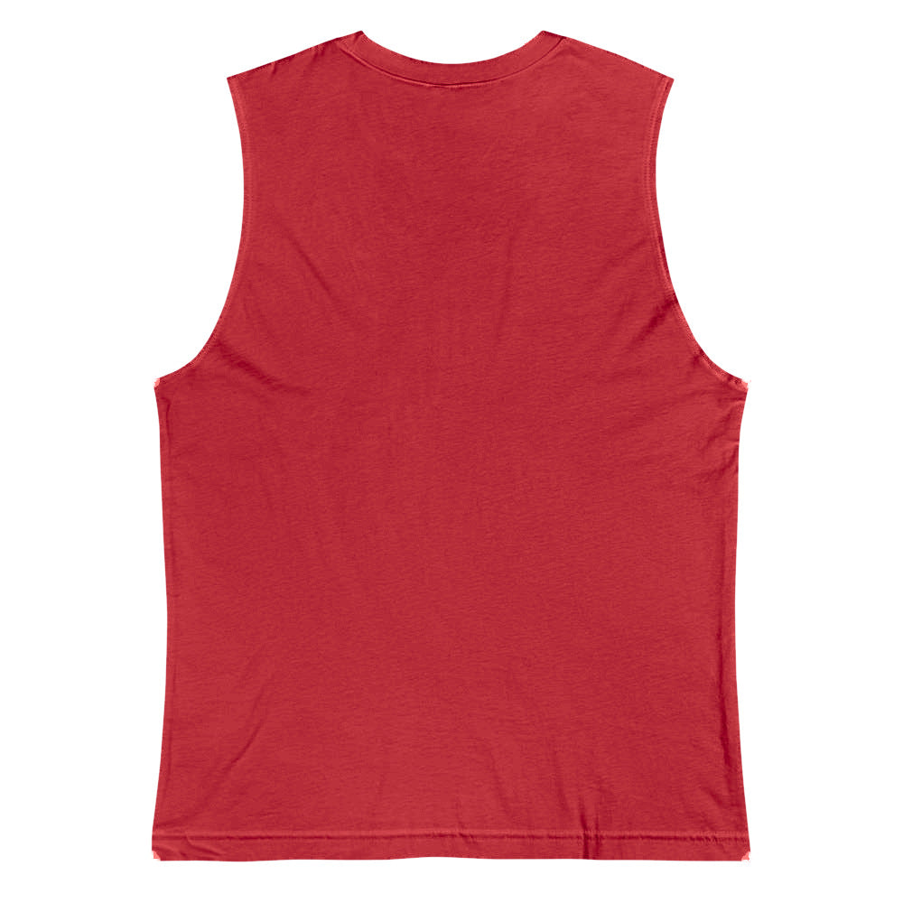 Playera Sin Mangas Premium Roja Guatemala - vista posterior