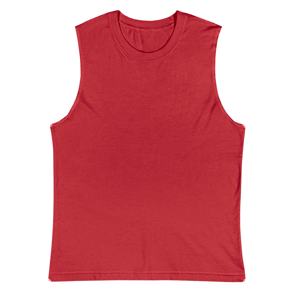 Playera Sin Mangas Premium Roja Guatemala - vista frontal