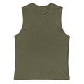 Playera Sin Mangas Premium Verde Militar Guatemala - vista frontal