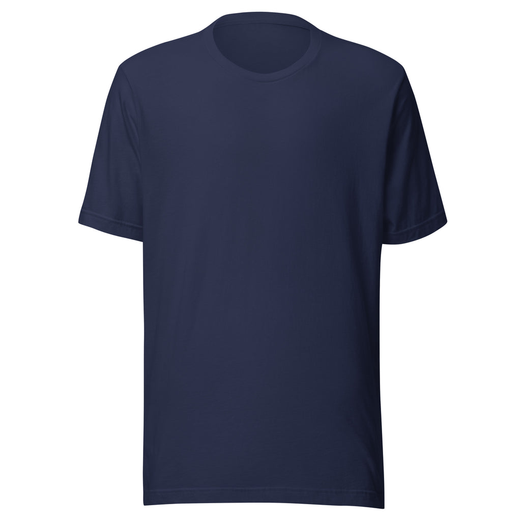 playera azul básica de algodón premium