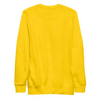 Sudadera Unisex Premium Amarilla — vista de espalda