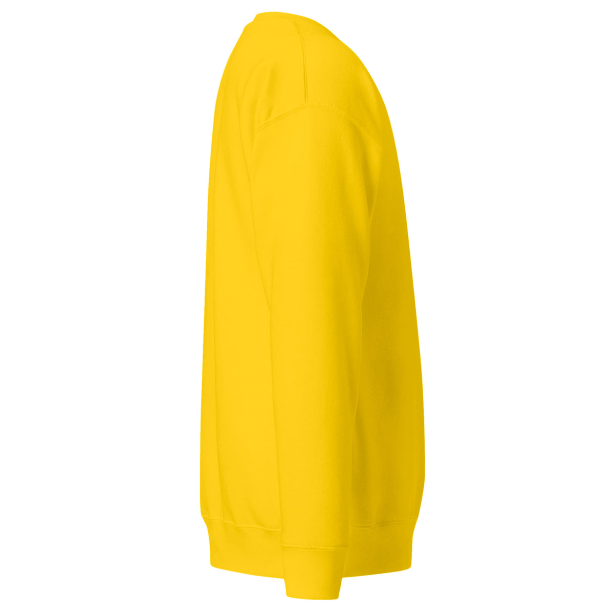 Sudadera Unisex Premium Amarilla — vista lateral derecha