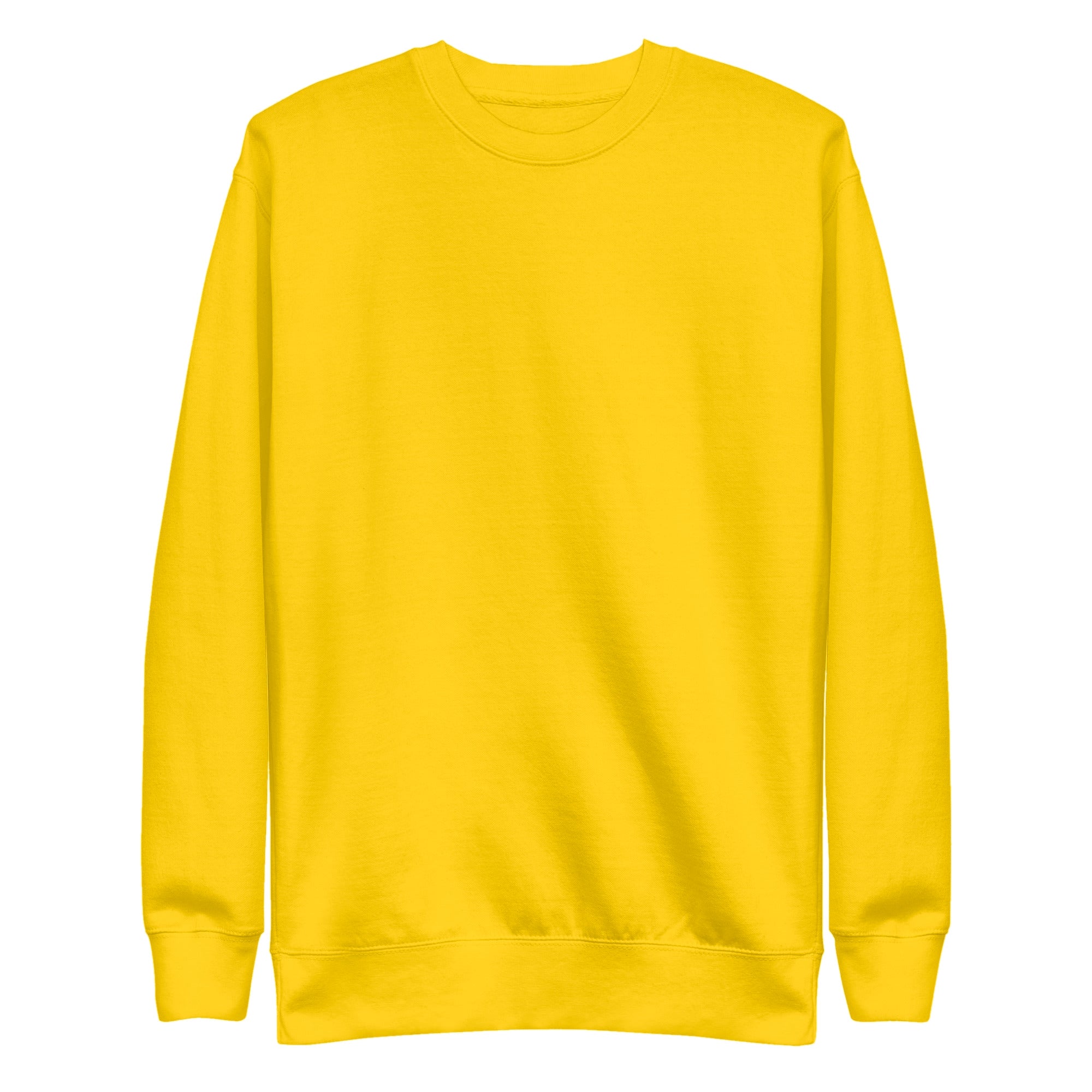 Sudadera Unisex Premium Amarilla — vista frontal