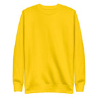 Sudadera Unisex Premium Amarilla — vista frontal