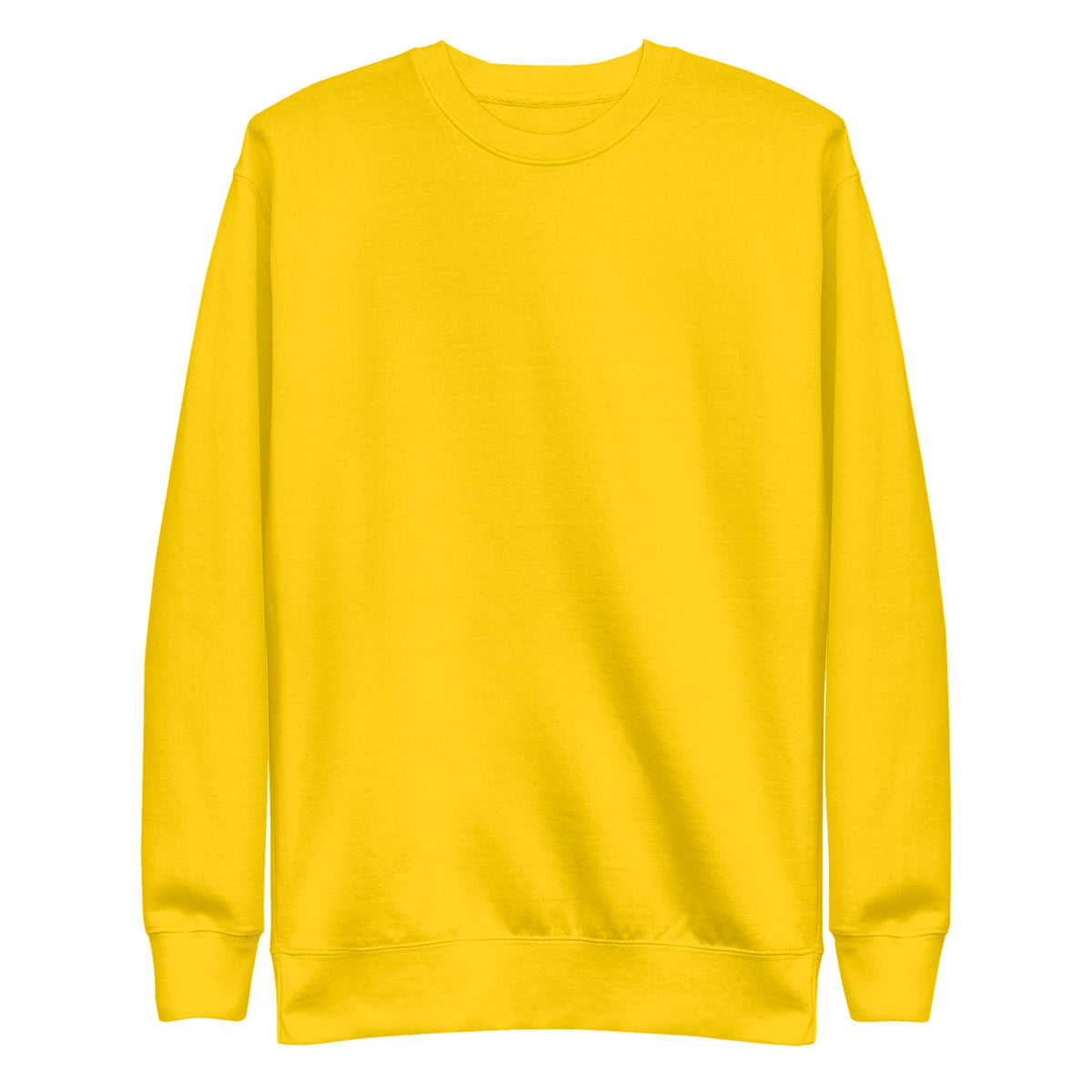 Sudadera Unisex Premium Amarilla — vista frontal