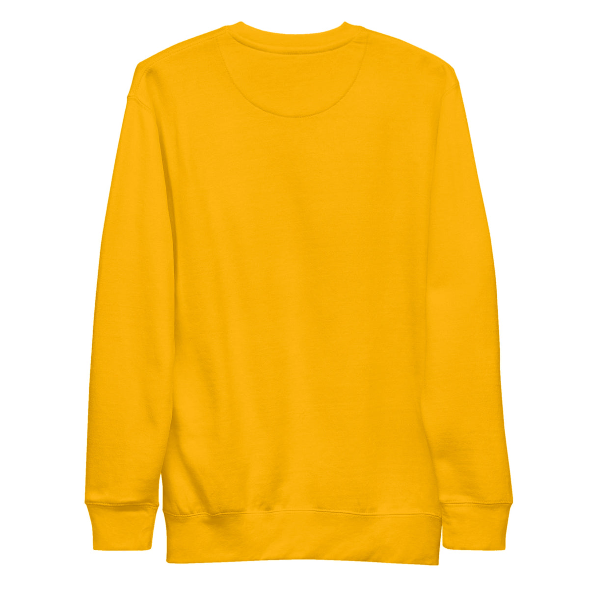 Sudadera Unisex Premium Amarillo Oro — vista de espalda