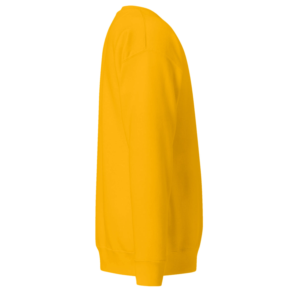 Sudadera Unisex Premium Amarillo Oro — vista lateral derecha